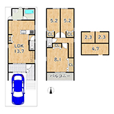 新築一戸建　北区紫竹上ノ岸町　京都市北区不動産
